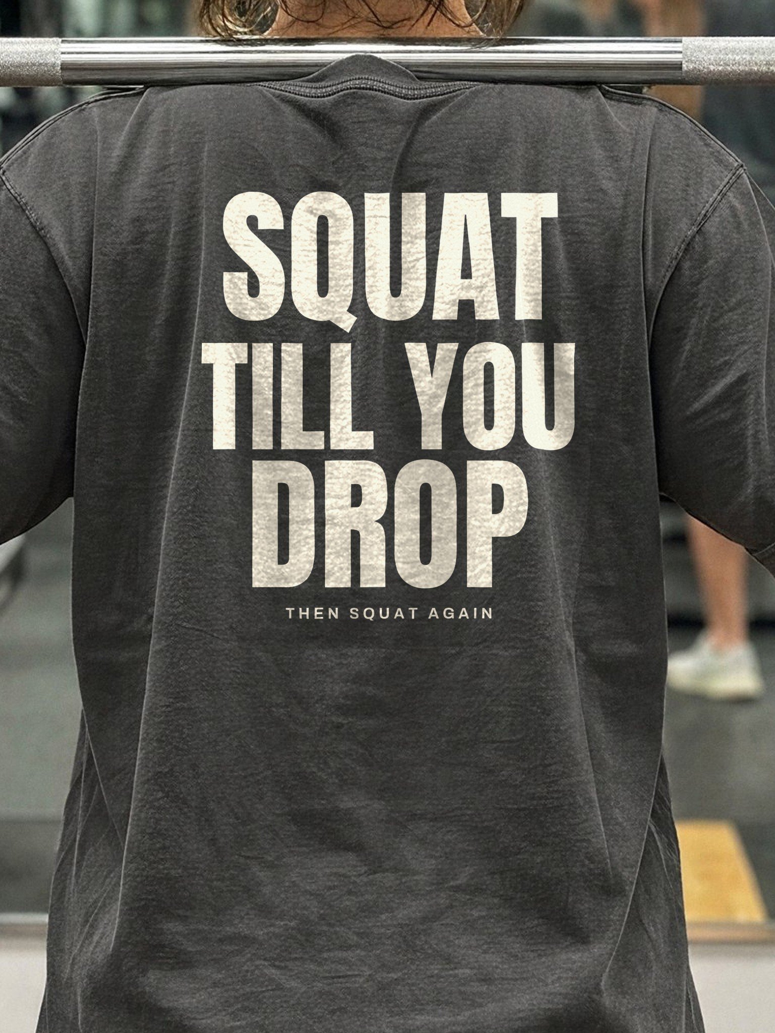 Squat Till You Drop Oversized Gym Tee | Pump Cover product image (4)