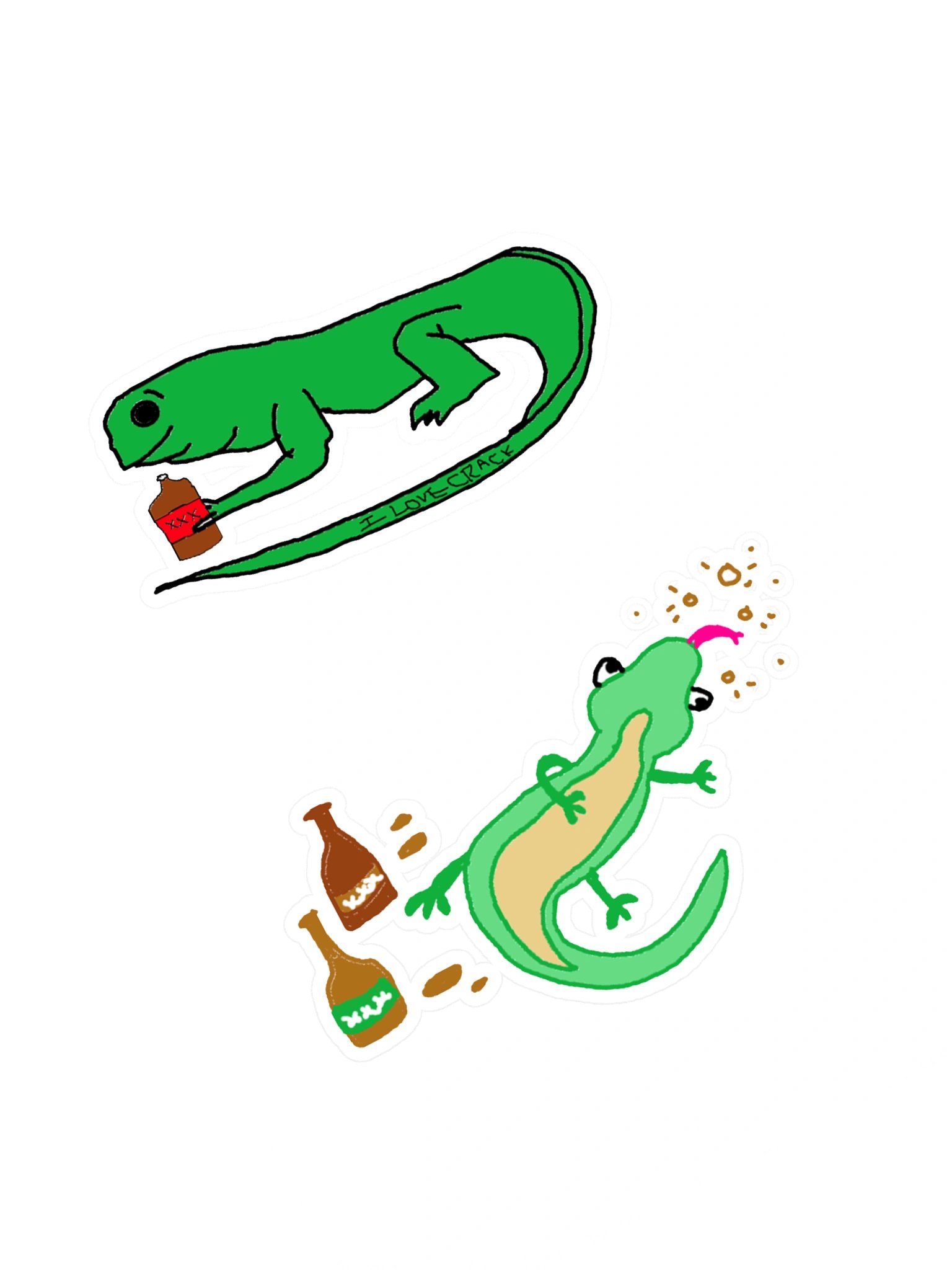 Gartic Phone Lizard Nonsense Sticker product image (1)