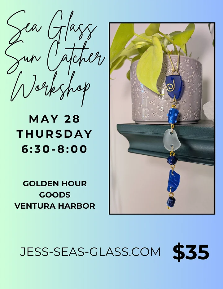 Sea Glass Sun Catcher Workshop product image (1)
