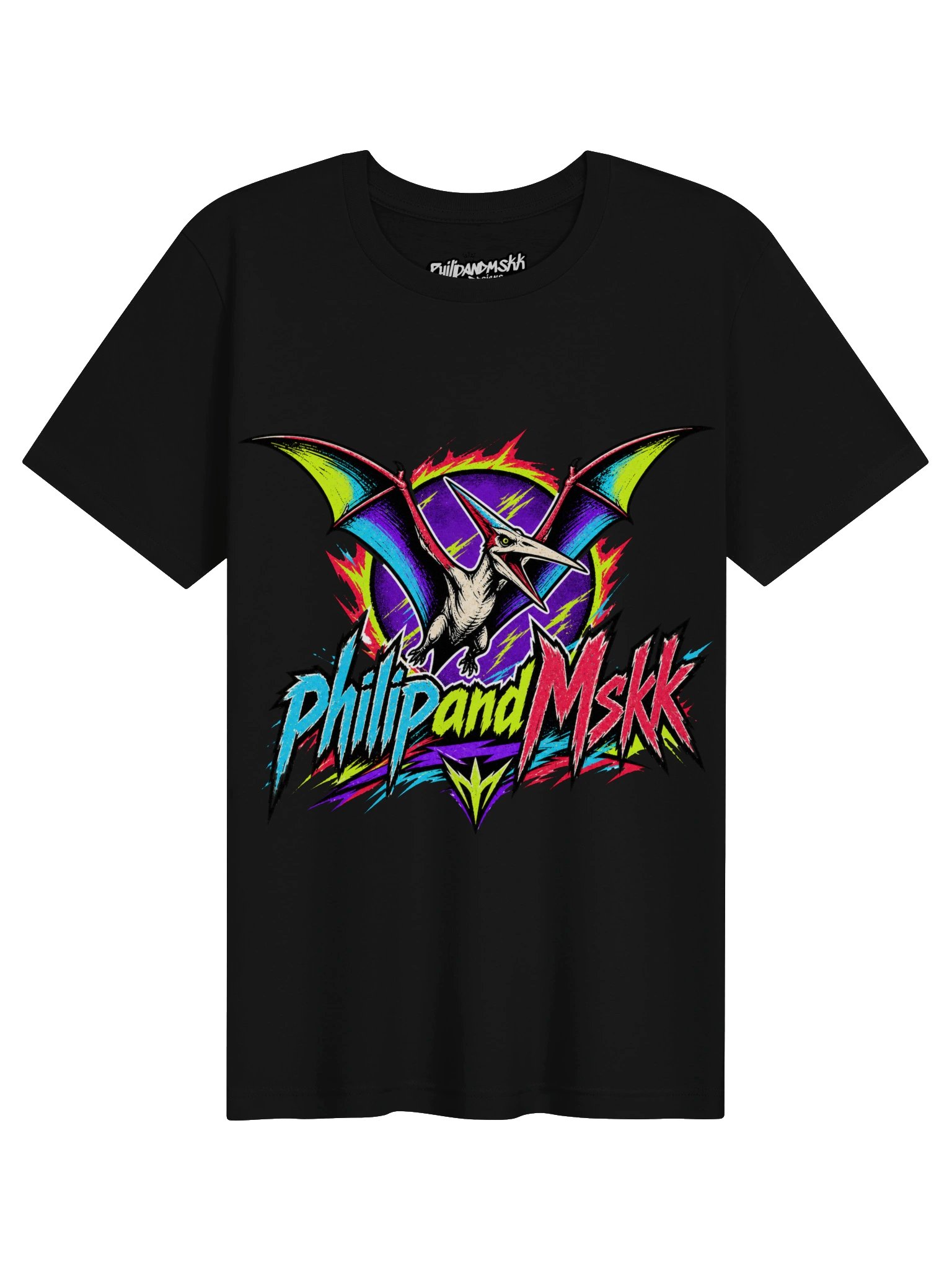 Philip and Mskk Neon Pterodactyl Graphic Tee product image (8)