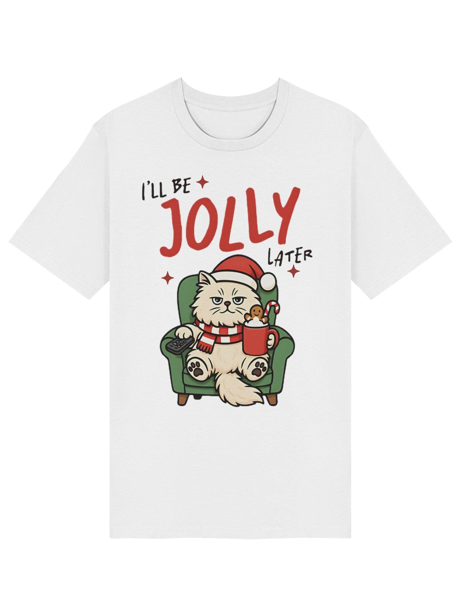 Jolly Cat Holiday T-Shirt product image (6)