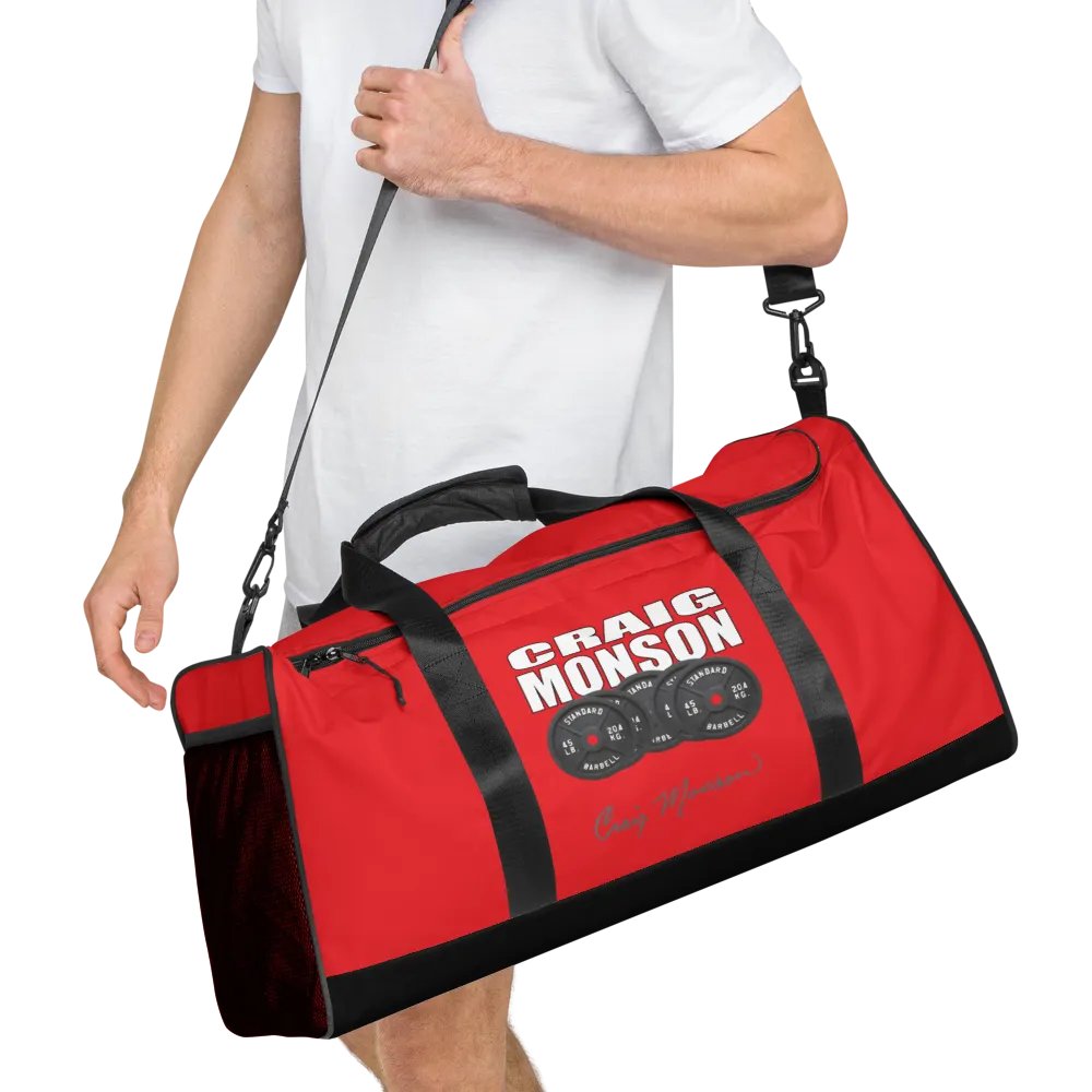 Craig Monson Barbell Signature Collection Red Gym Bag product image (10)