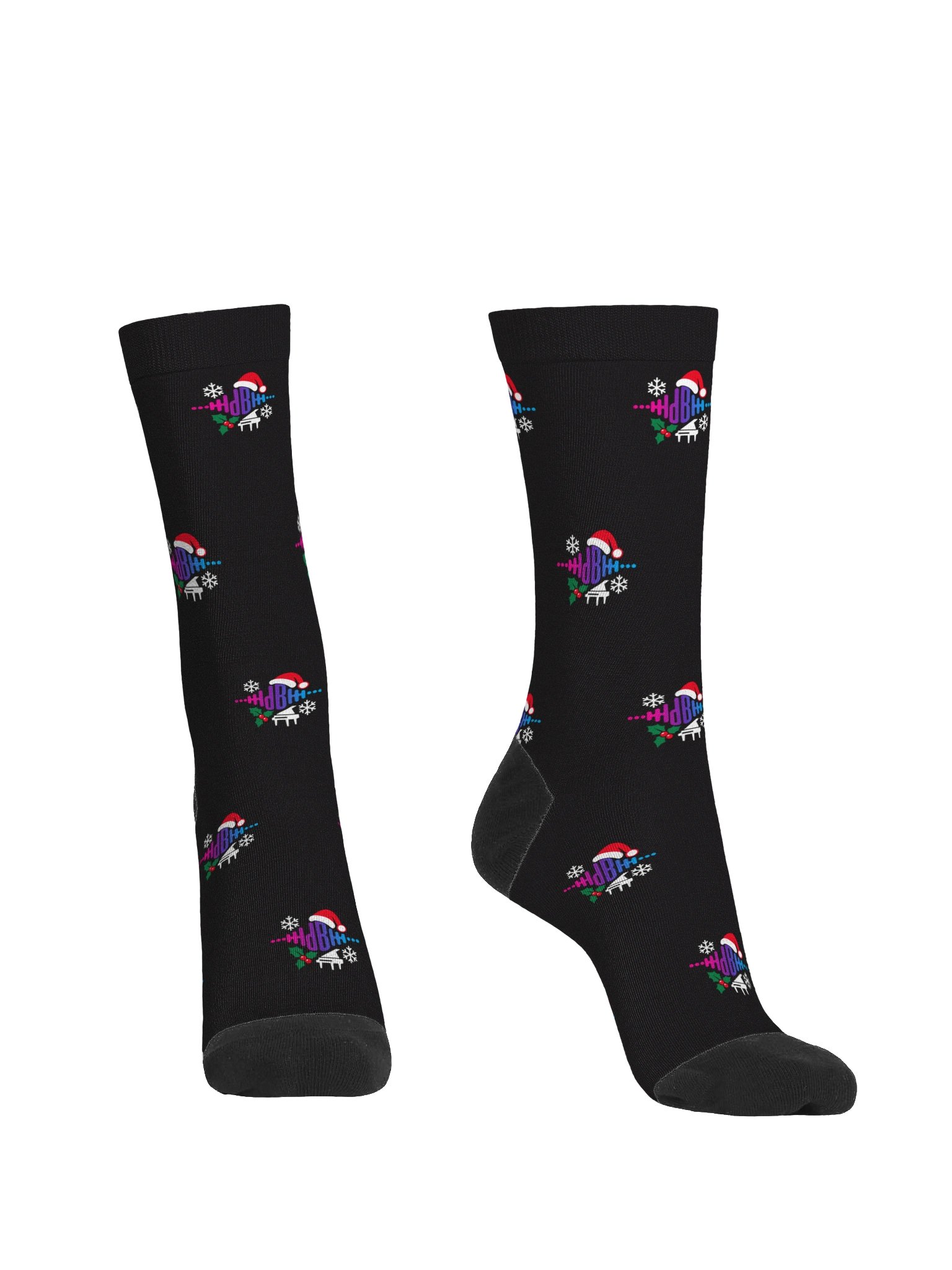 Dave Bootle Christmas Socks (black patterned) product image (2)