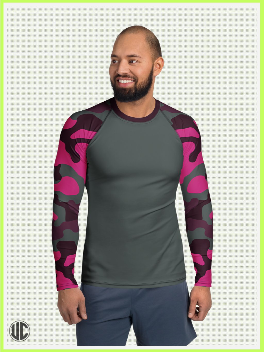 Savage Woodland Camo – Men’s Rash Guard product image (1)