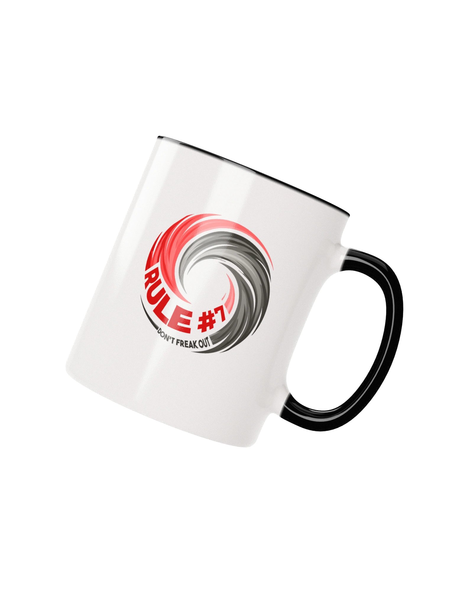 Rule #7 Ceramic Mug Pewter and Red product image (8)