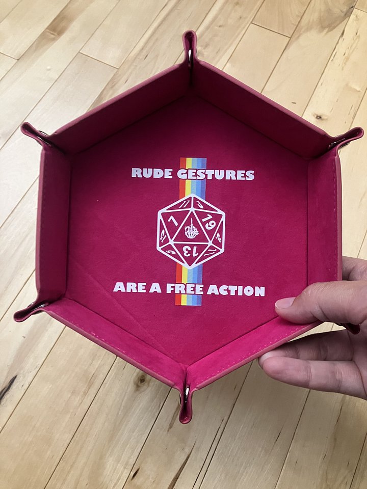 Rude Gestures Folding Dice Tray product image (2)