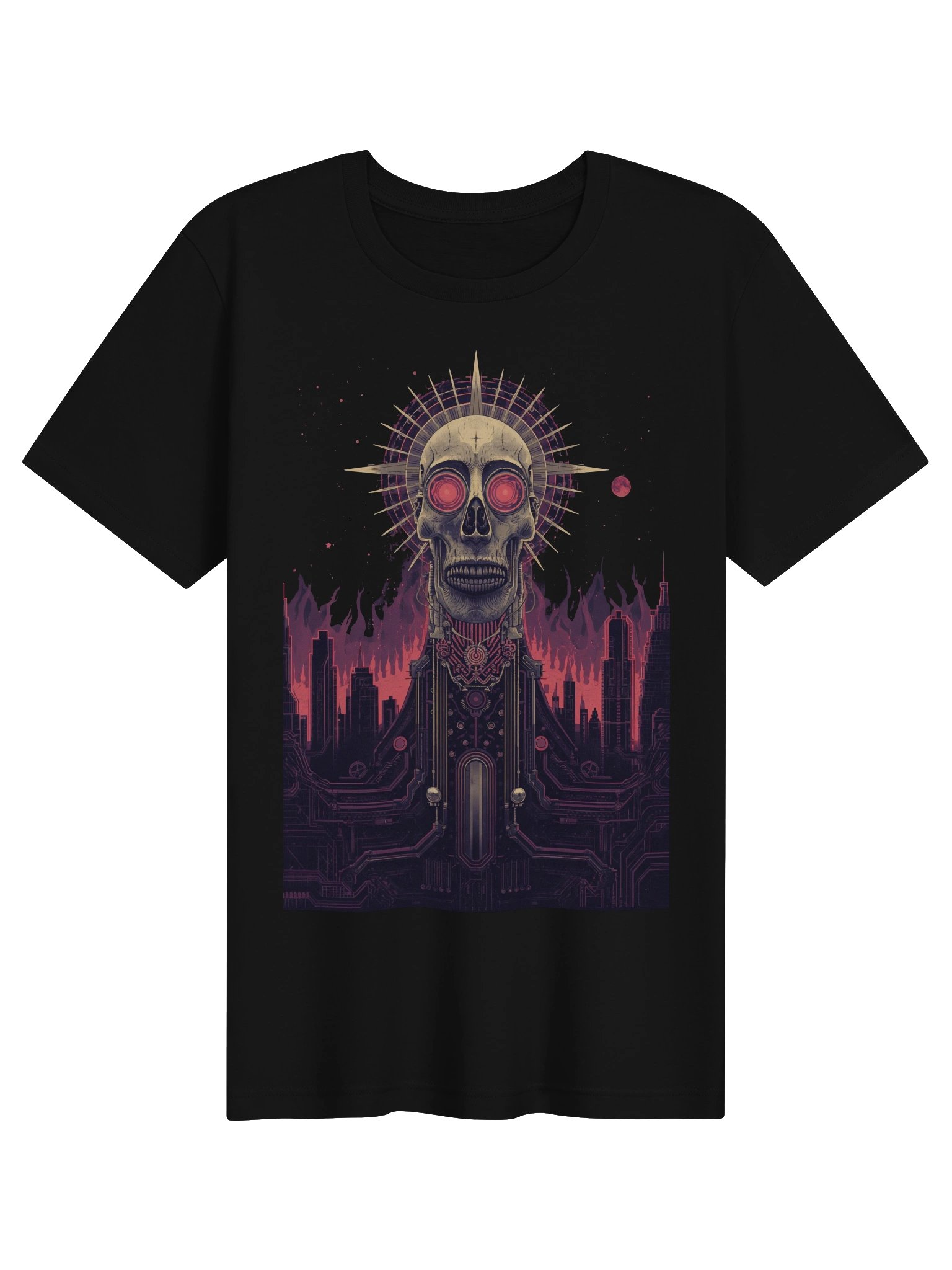 Dystopian Skull Nebula Lightweight T-Shirt product image (1)