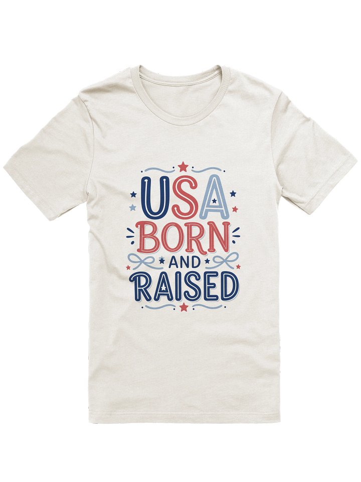 USA Born & Raised Adult tee product image (1)