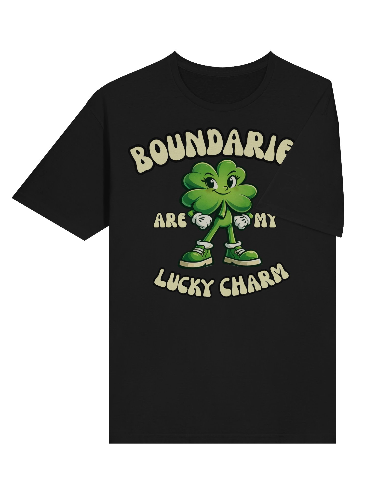 Boundaries are My Lucky Charm – Funny Mental Health T-Shirt product image (4)