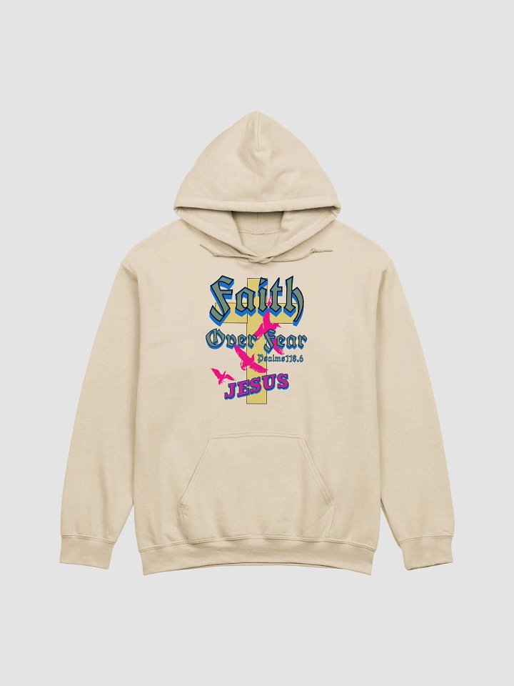 Faith Over Fear Jesus Cross Hoodie product image (19)