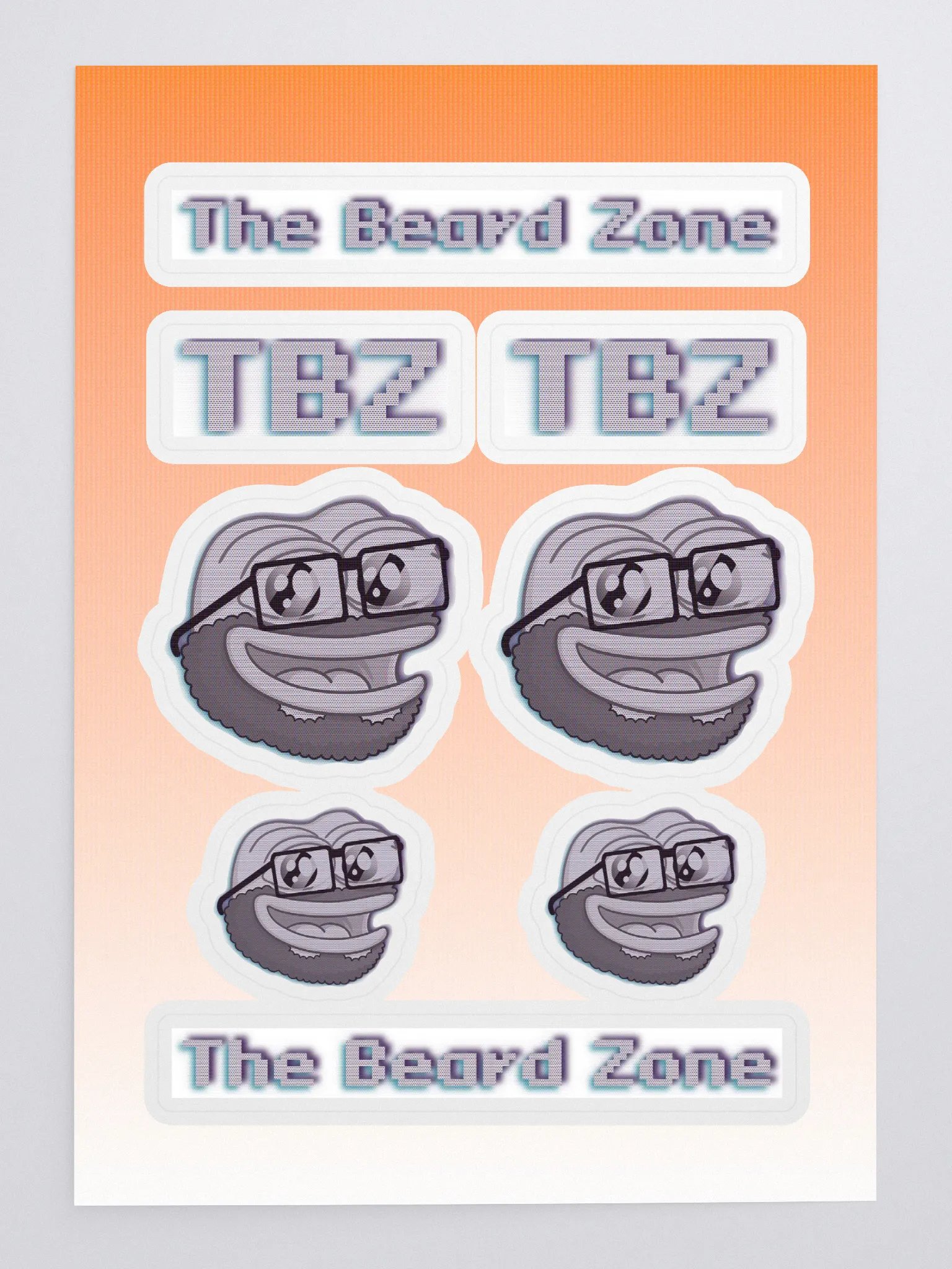 CRT Pepe Chad Sticker Sheet product image (3)