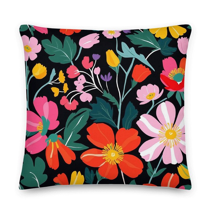 Vibrant Blooms All-Over Pillow product image (1)