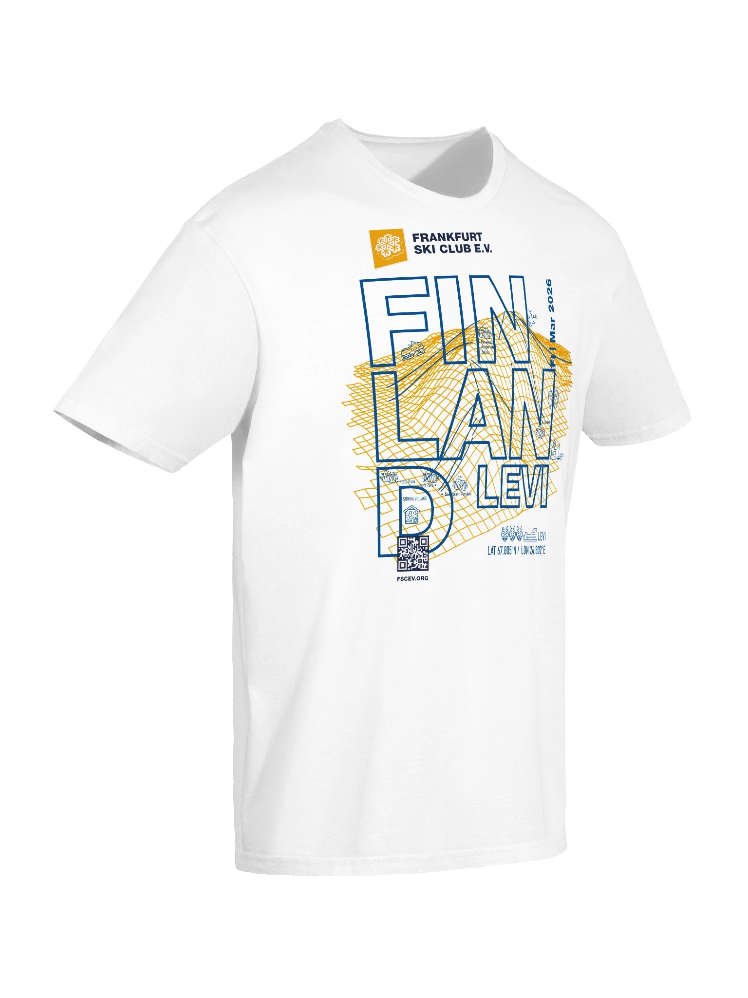 Finland / Levi Resort white (front only print) product image (4)