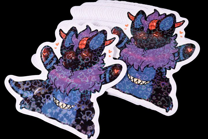 Plush Bojangles Holographic Sticker product image (2)