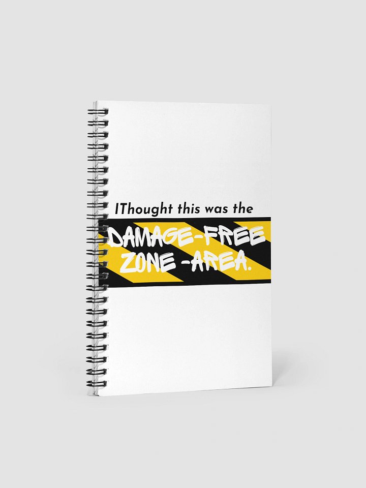 Damage-Free Zone | Spiral Notebook by Allcolor product image (1)