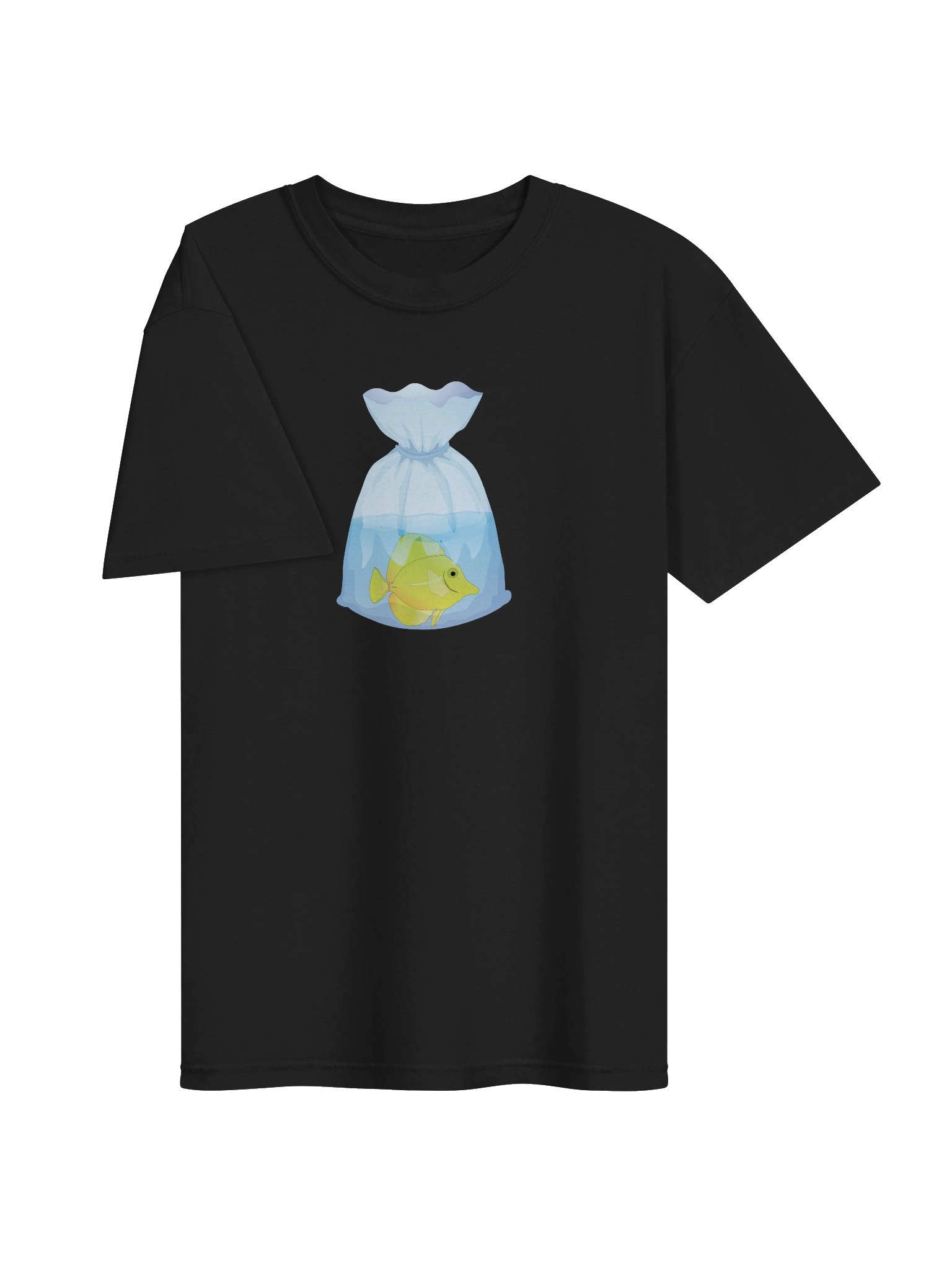 Yellow Tang Fish Bag Shirt – Saltwater Reef Tank Aquarium Enthusiast Graphic Tee product image (7)