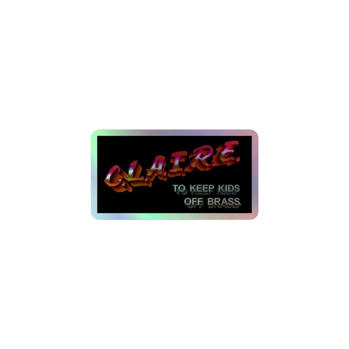 C.L.A.I.R.E. Holographic Sticker product image (1)