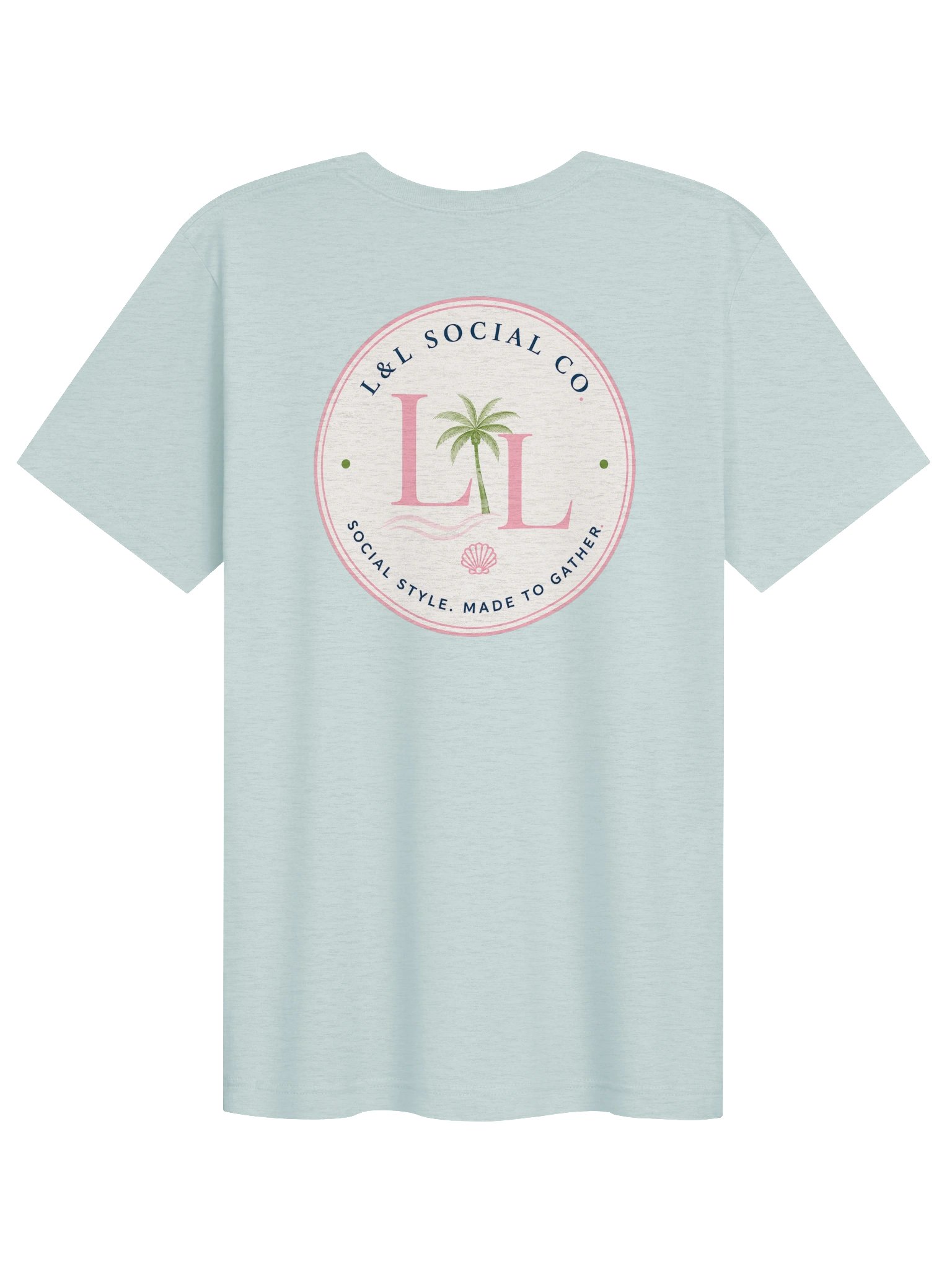 LL Social Co. Signature Logo Tee — Navy product image (32)