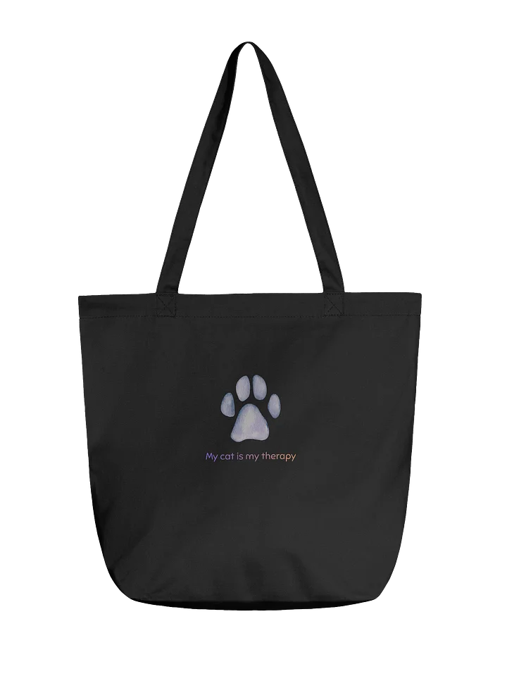 ''My cat is my therapy'' tote bag product image (1)