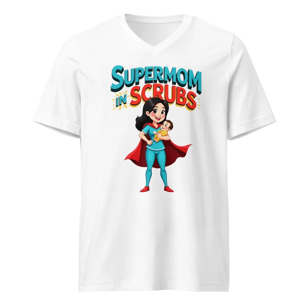 Supermom in Scrubs V-Neck Tee product image (5)