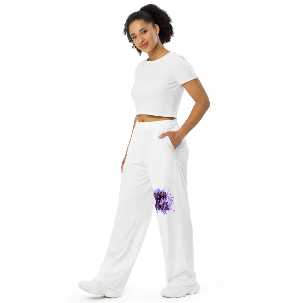 Born to Dance His Silhouette Rhythm Splatter Wide-Leg Pants product image (8)