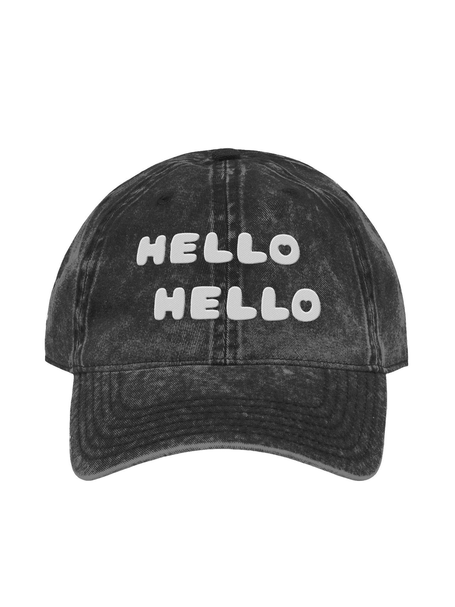 Hello Hello (White Text) Vintage Hat product image (1)