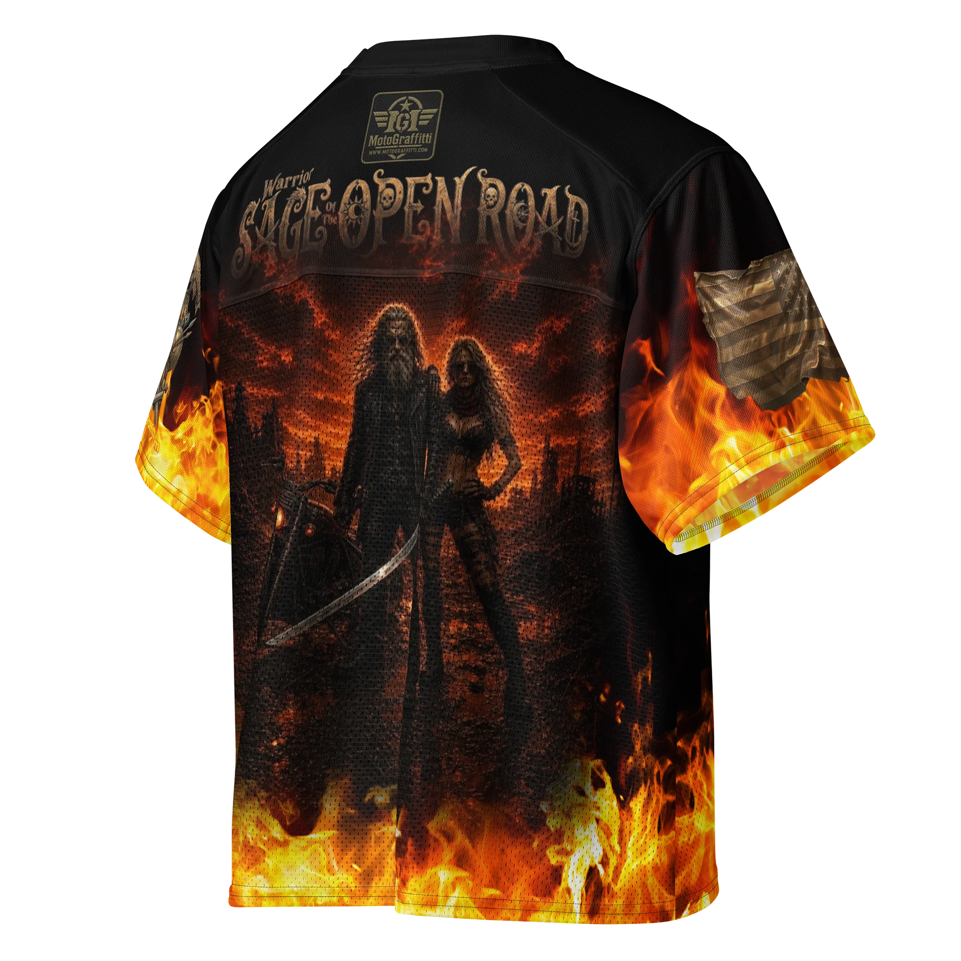 Legend of the MötoGraffitti Warrior Sage Football Jersey product image (4)