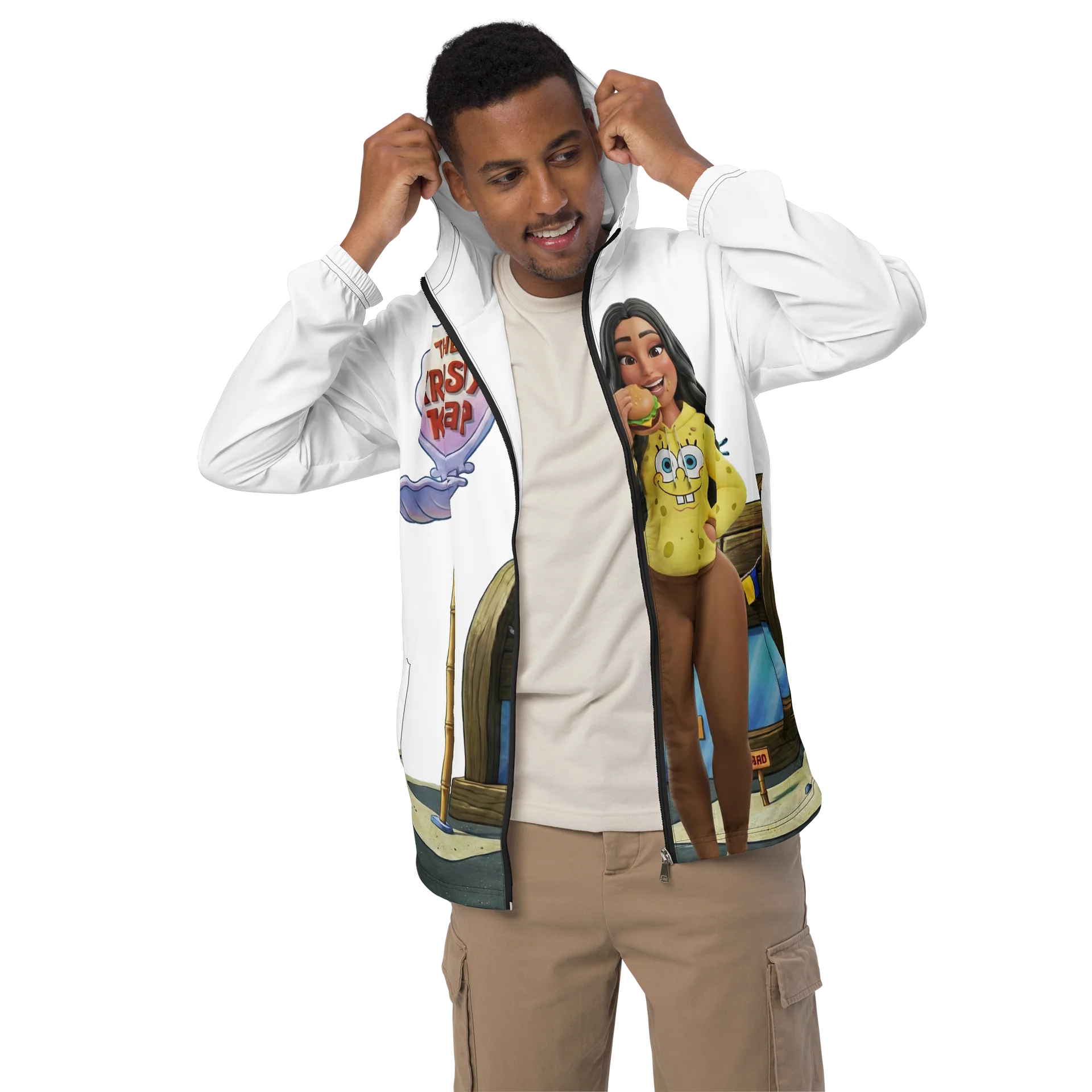 Male Spongy Zip Hoodie — Lowkey Edition product image (3)