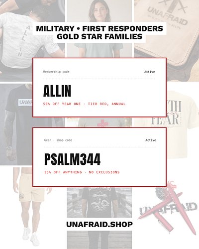 You held the line. Some of you still do. Either way, you don't pay full price here. Not for gear and not for your first year ...