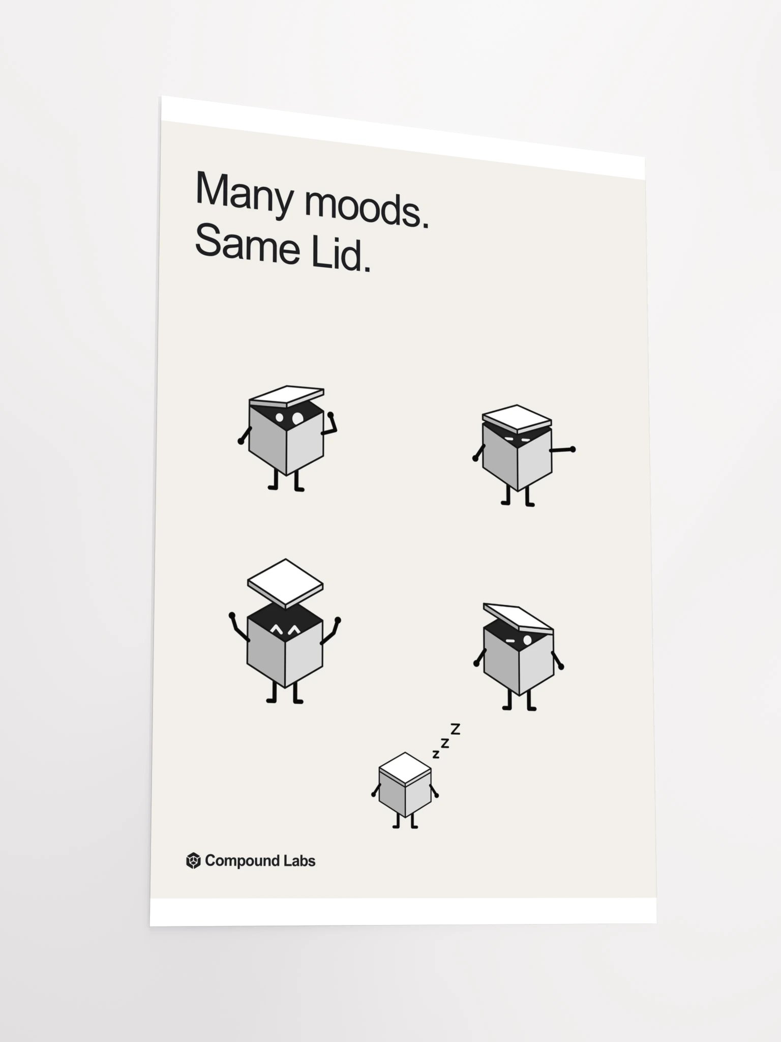 Many moods. Same Lid. — poster product image (12)