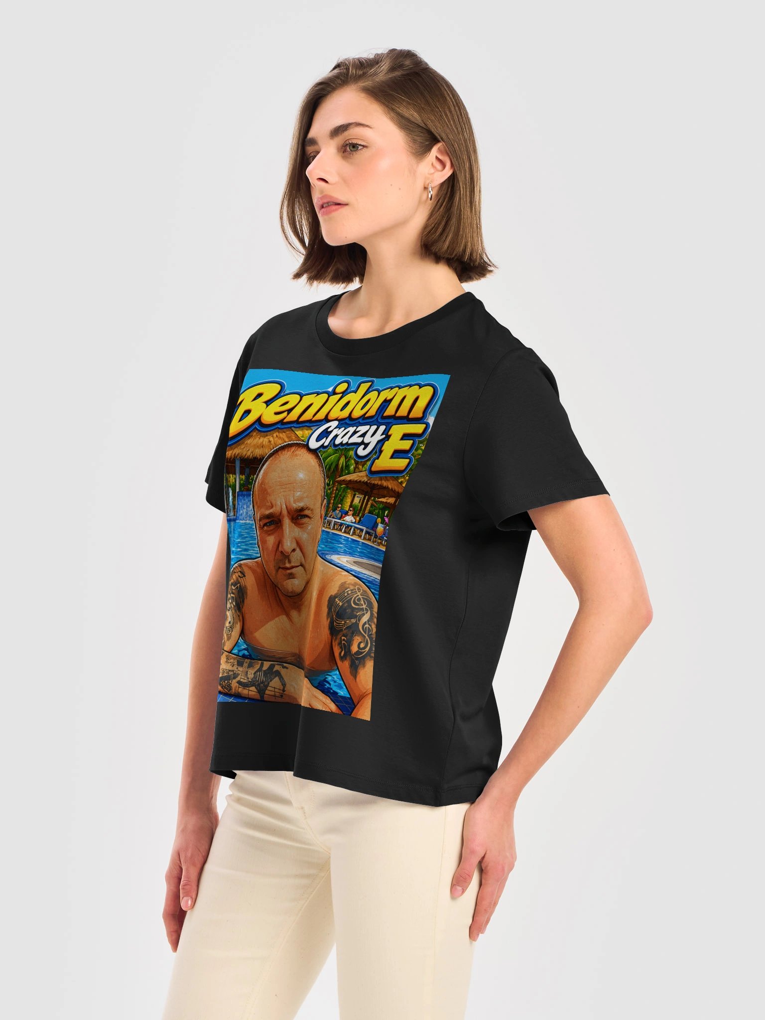 Benidorm Crazy E Poolside Tee Ladies product image (51)