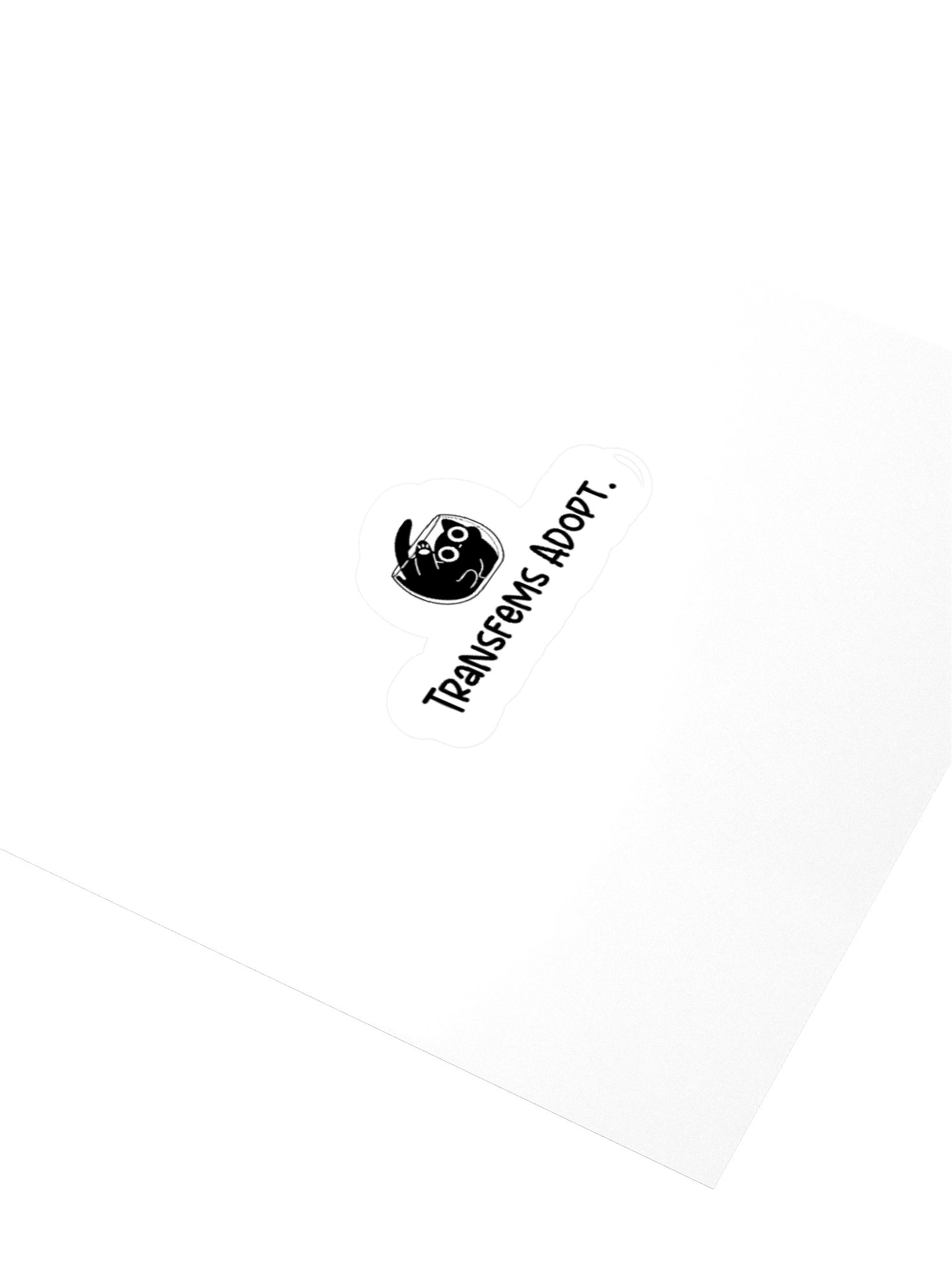 Transfems Adopt Kisscut Sticker product image (3)