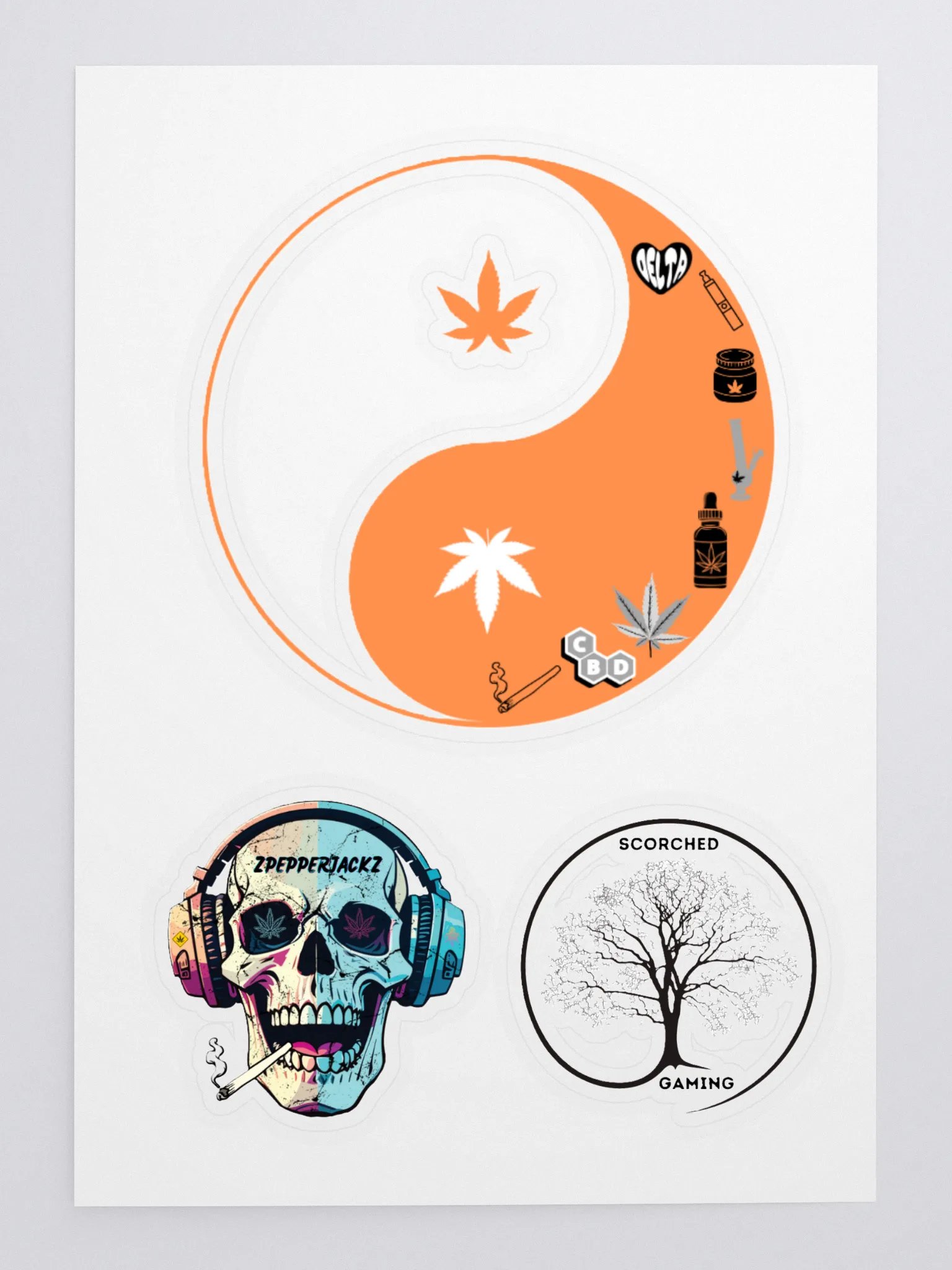 zPEPPERJACKz Scorched Gaming Sticker Bundle product image (1)