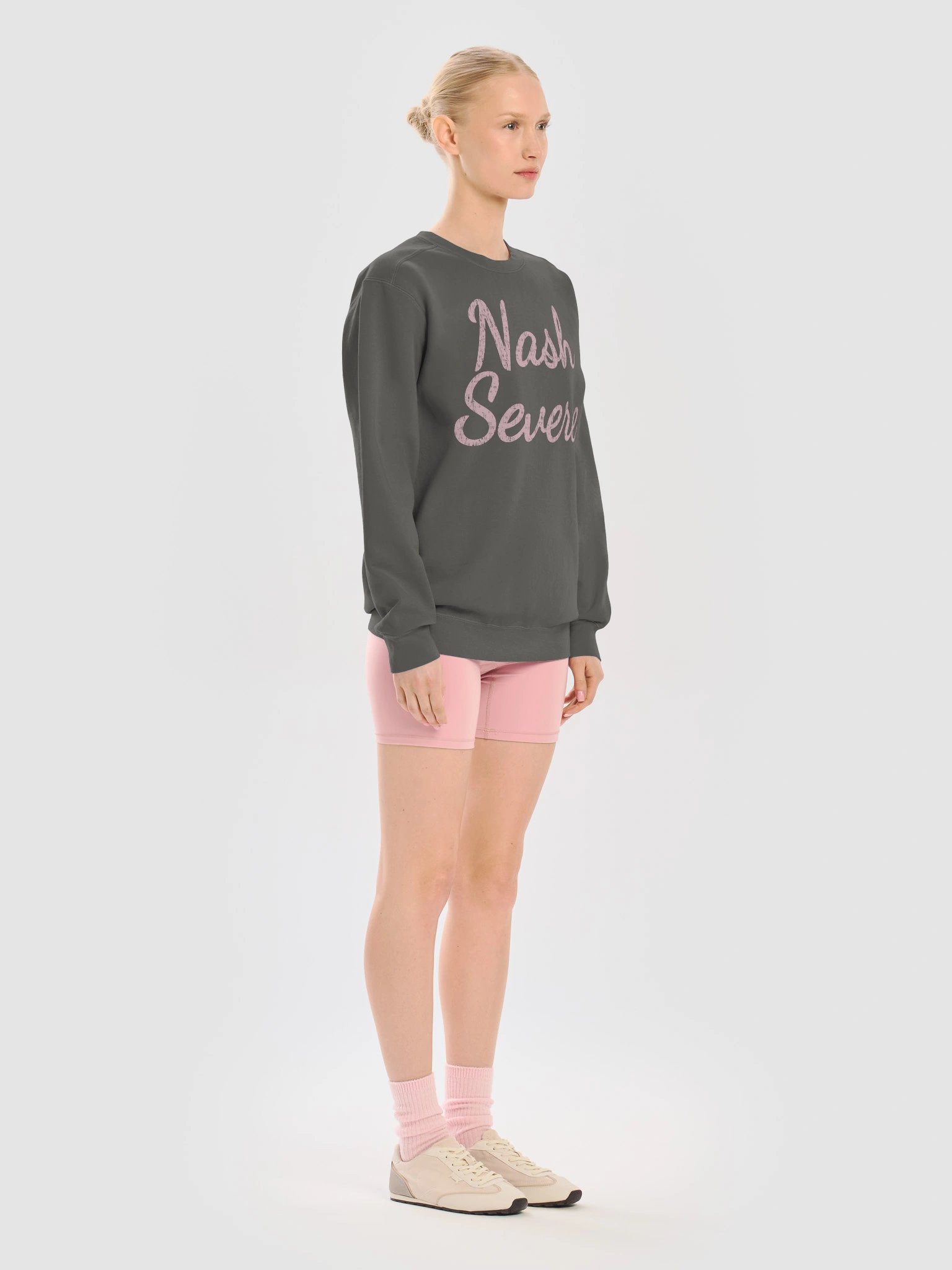 Comfort Colors Nash Severe Pink Logo Soft Crew Sweatshirt product image (7)