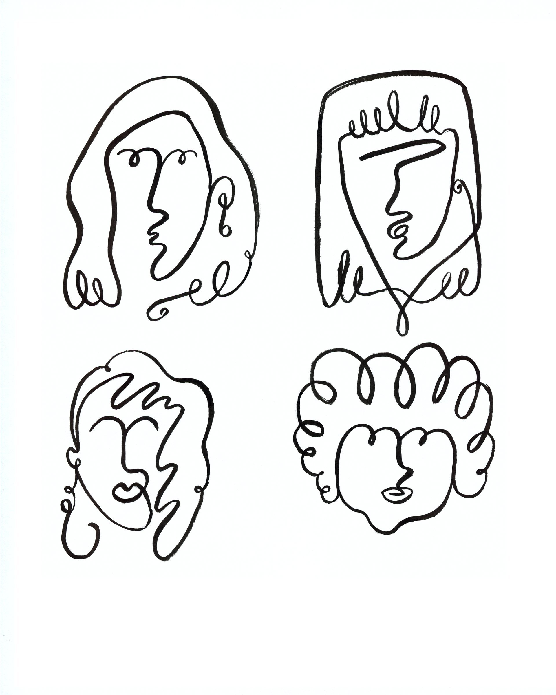 Line Girls - Giclée Fine Art Print product image (2)