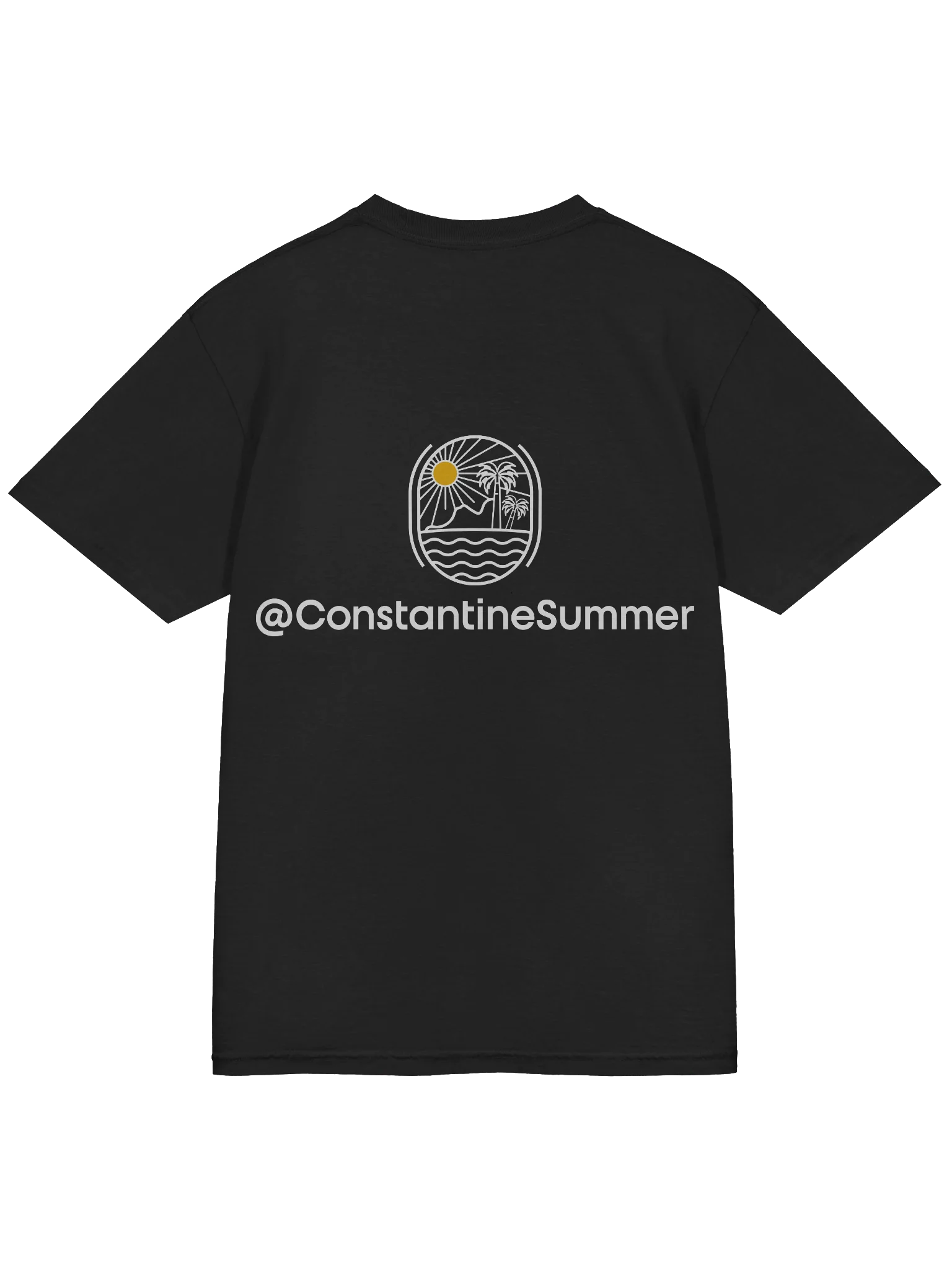 @CONSTANTINESUMMER: TROPICAL SUNSET VIBE T-SHIRT by Comfort Colors (black) product image (4)