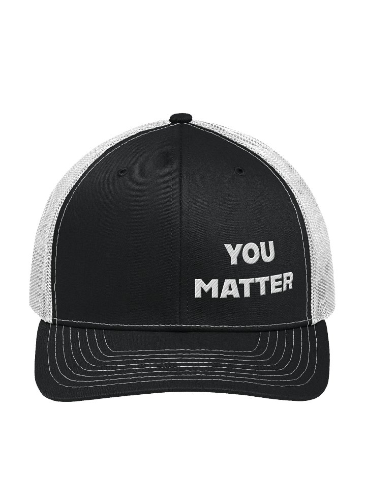 You Matter Hat Black & White product image (1)