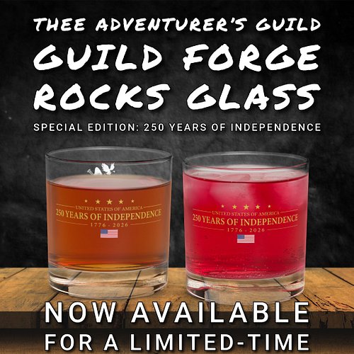 Get The Guild on the rocks for this 250th 4th of July celebration with our Rocks Glass by The Guild Forge!

**Order now and w...