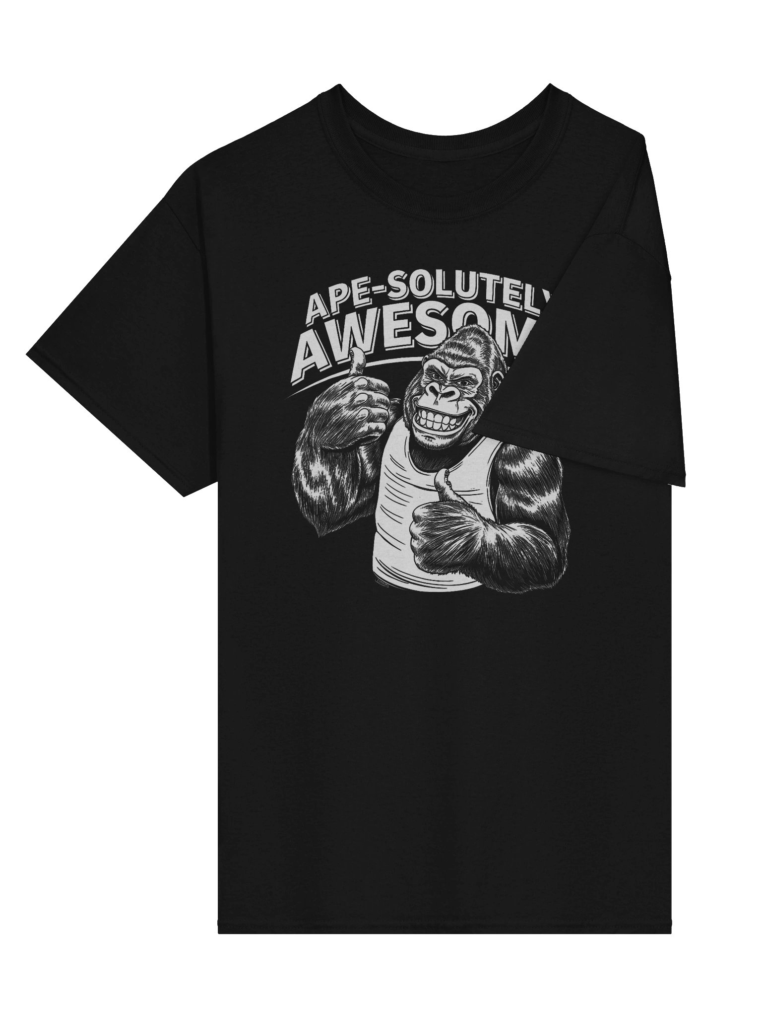 Ape-solutely Awesome Gorilla Thumbs-Up T-Shirt product image (2)