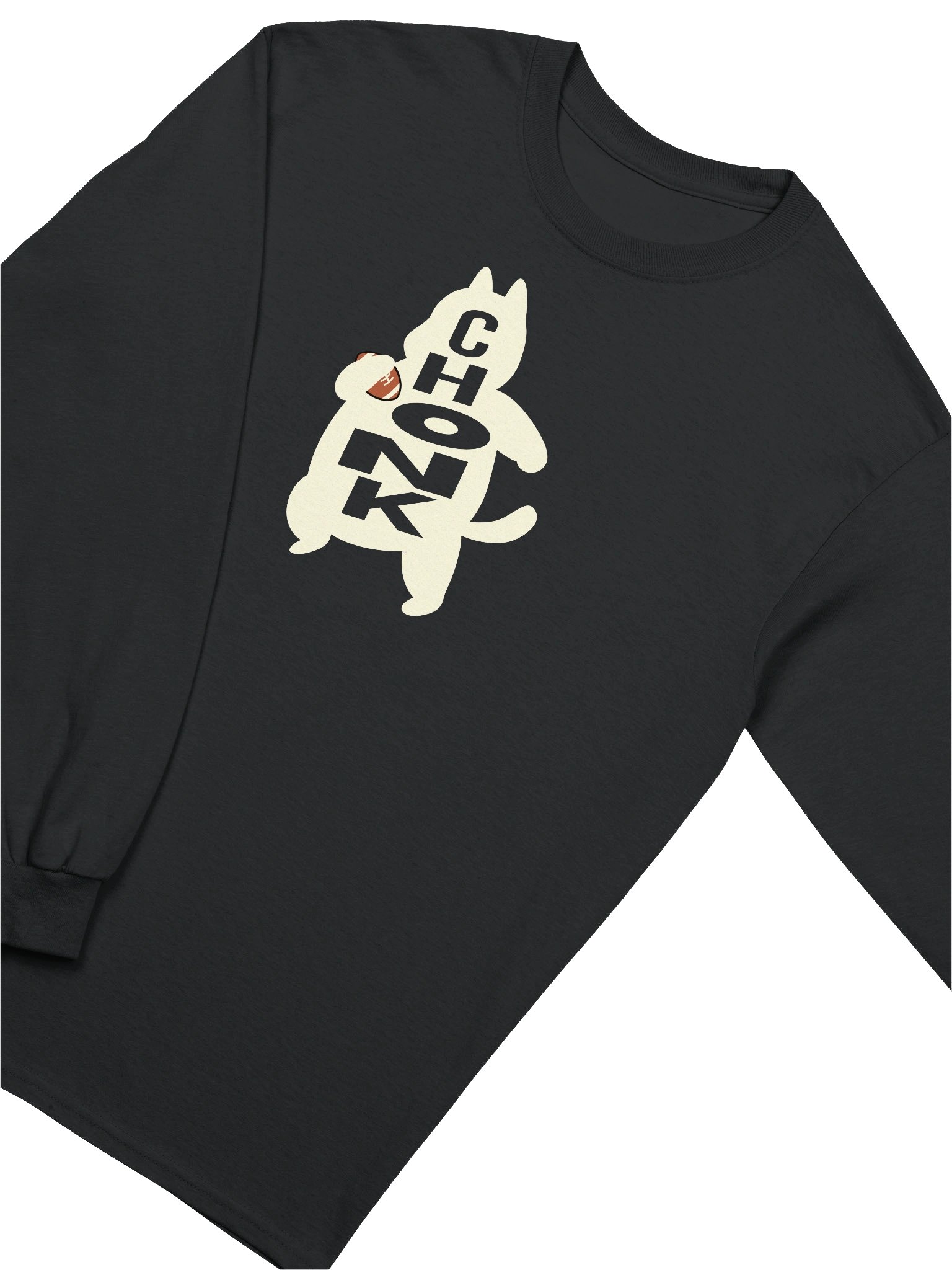 American Football Chonk Cat 1 - Unisex Adult Long Sleeve T-shirt product image (3)