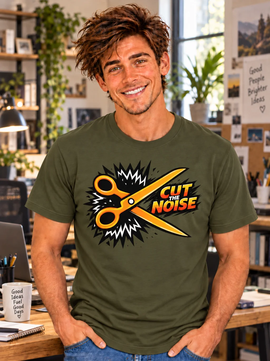 Cut the Noise Unisex TEE product image (1)