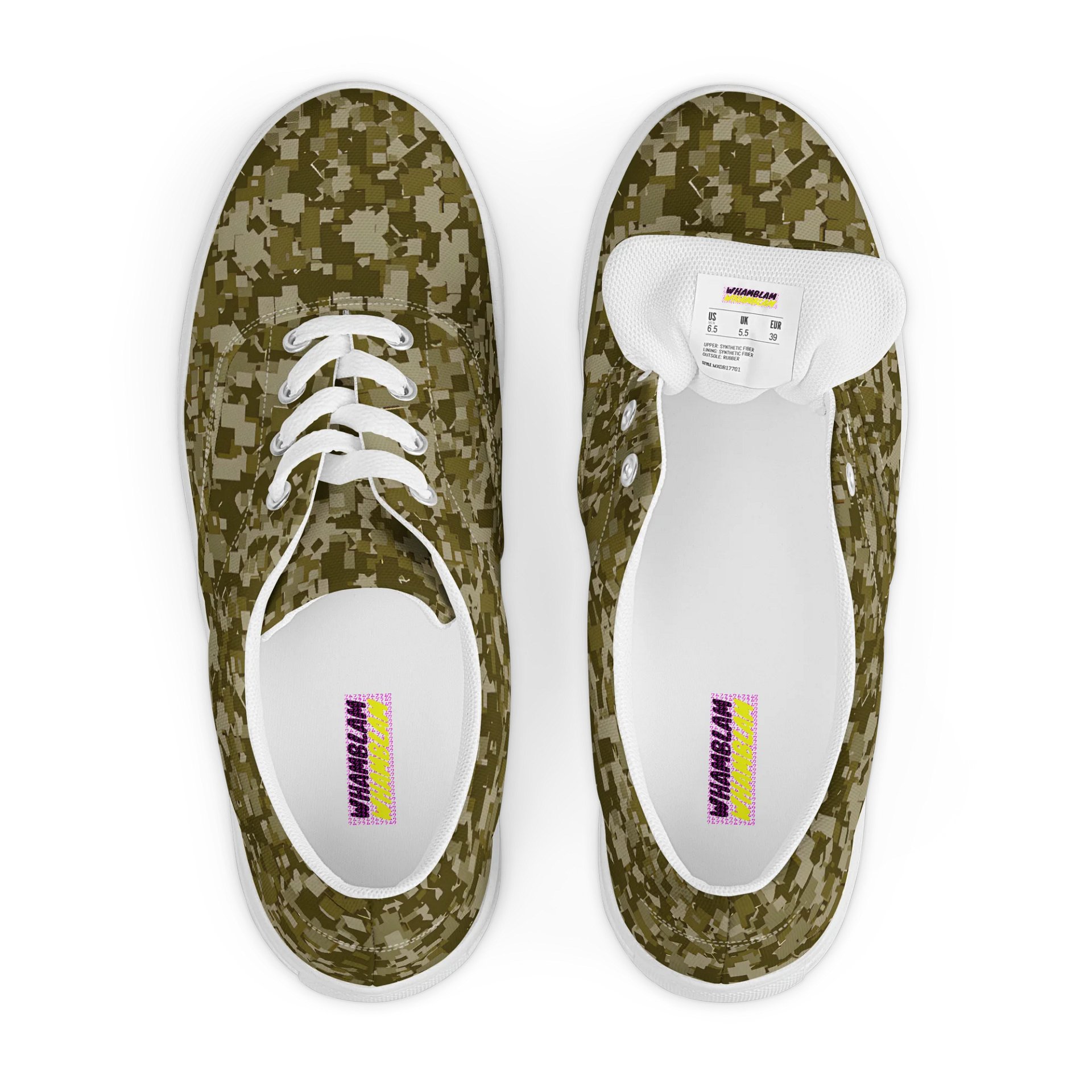 Pixelated Camo Men's Canvas Shoes product image (6)