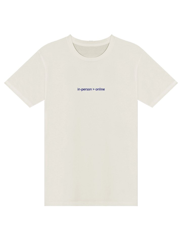 in-person > online embroidered T-Shirt Cream color product image (1)
