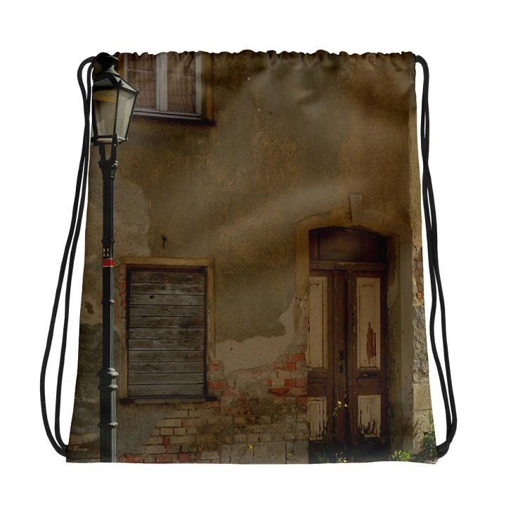 Drawstring bag - Lantern in front of old house facade product image (1)