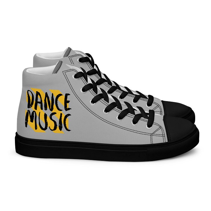 Retro Vibes High Top Canvas Shoes product image (2)