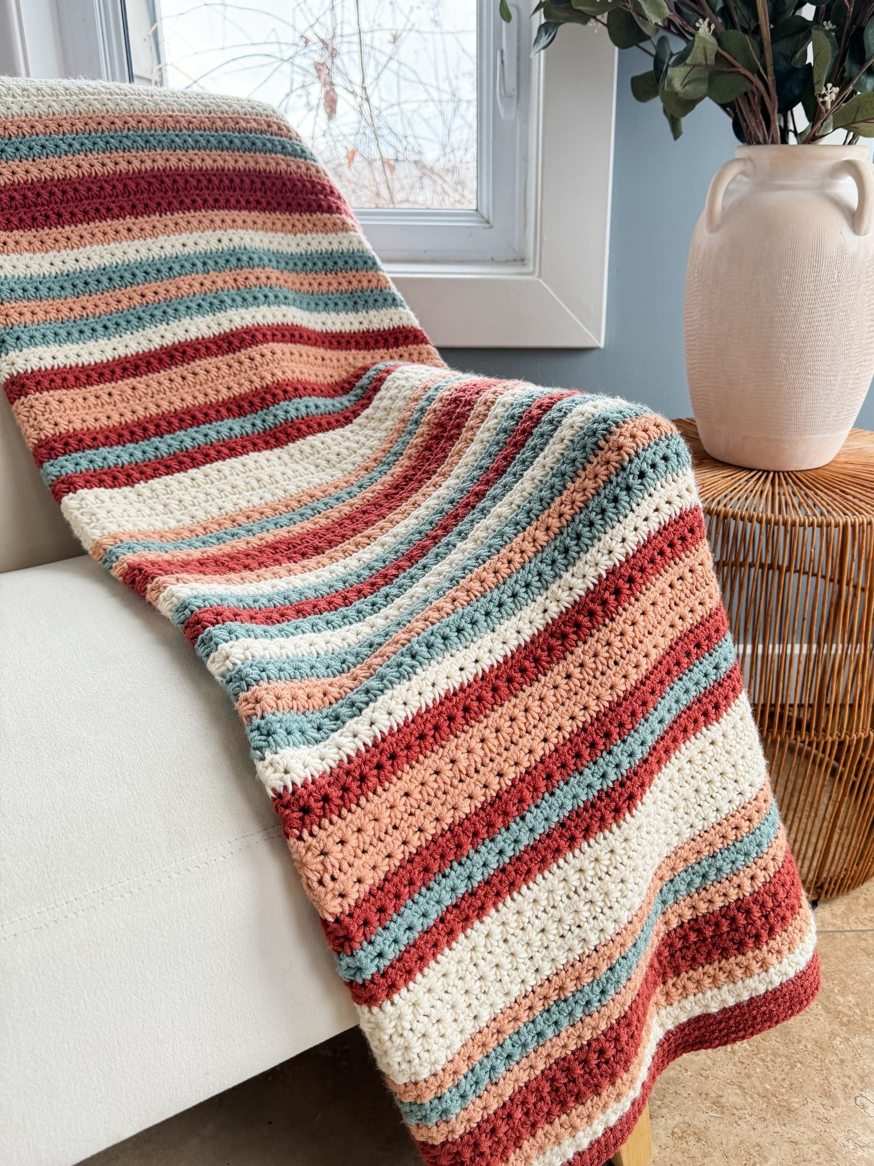 Sahara Stripes Blanket Crochet Pattern product image (4)