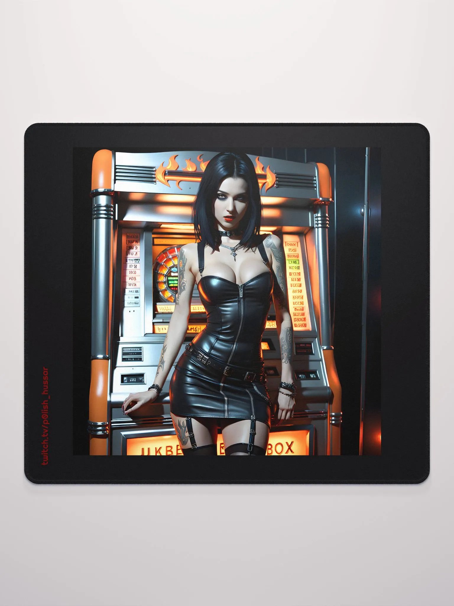 Jukebox Chick Gaming Mouse Pad product image (3)