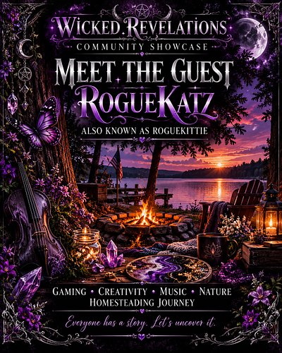 🖤🌙 **MEET THE GUEST: ROGUEKATZ** 🌙🖤

Everyone has a story. Let's uncover it. 🕯️

Welcome to the **Wicked Revelations Communit...