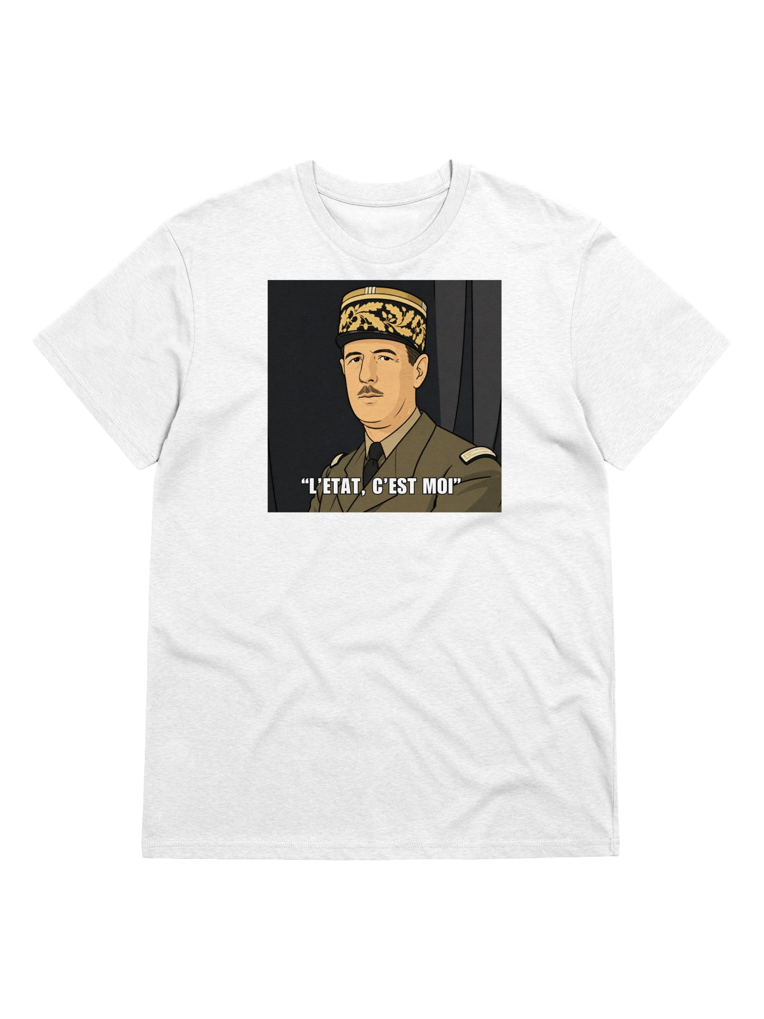 L'etat c'est moi - Charles De Gaulle (Organic unisex T-shirt) product image (3)