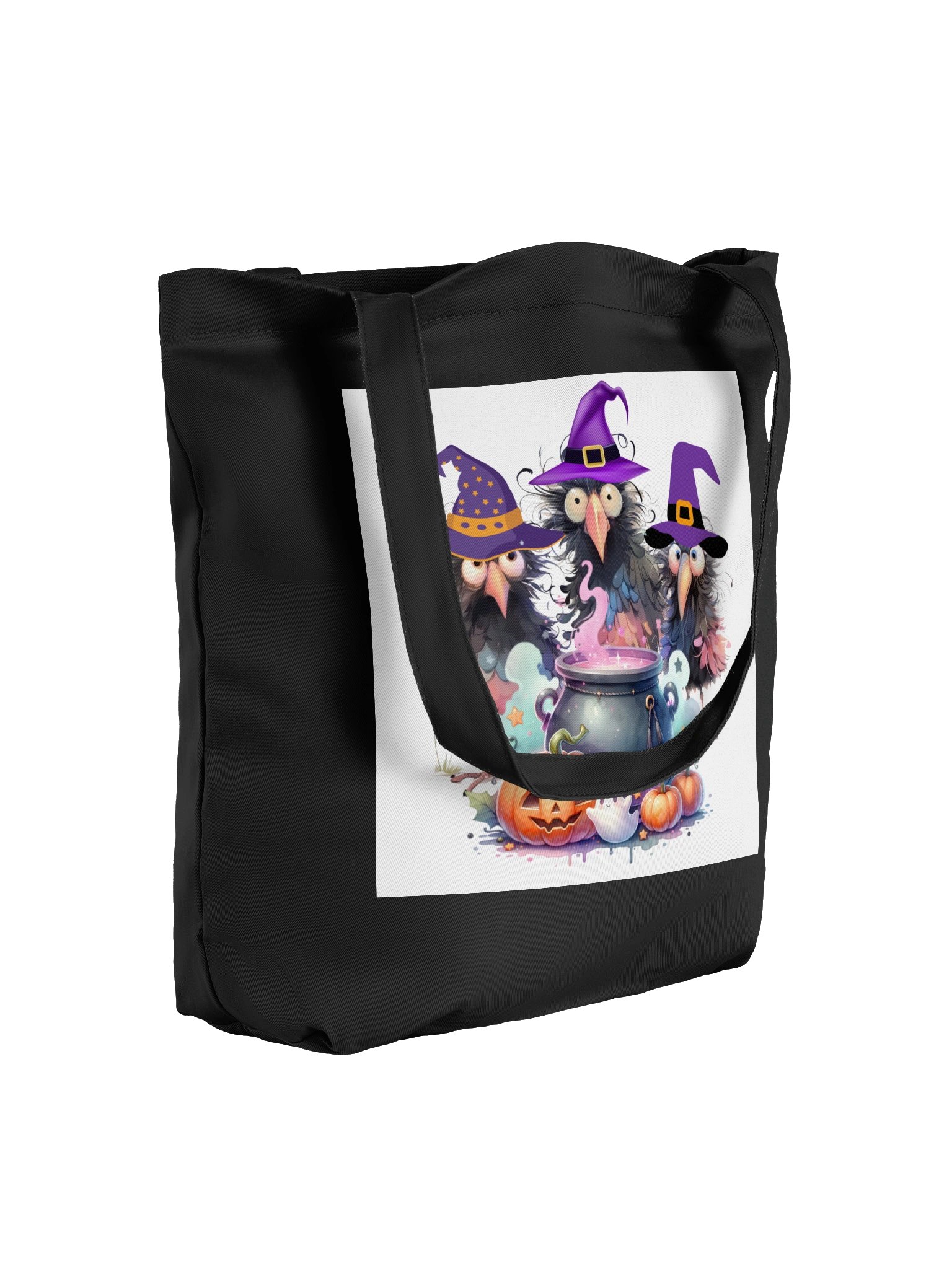 Halloween Witch Bird Tote Bag product image (7)